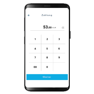 Ob im Einzelhandel, im öffentlichen Verkehr oder im Taxi: Zur Durchführung einer Transaktion wird die in Ihre App integrierte  Bezahlfunktion verwendet – auf einem NFC-fähigen Android-Smartphone oder -Tablet.