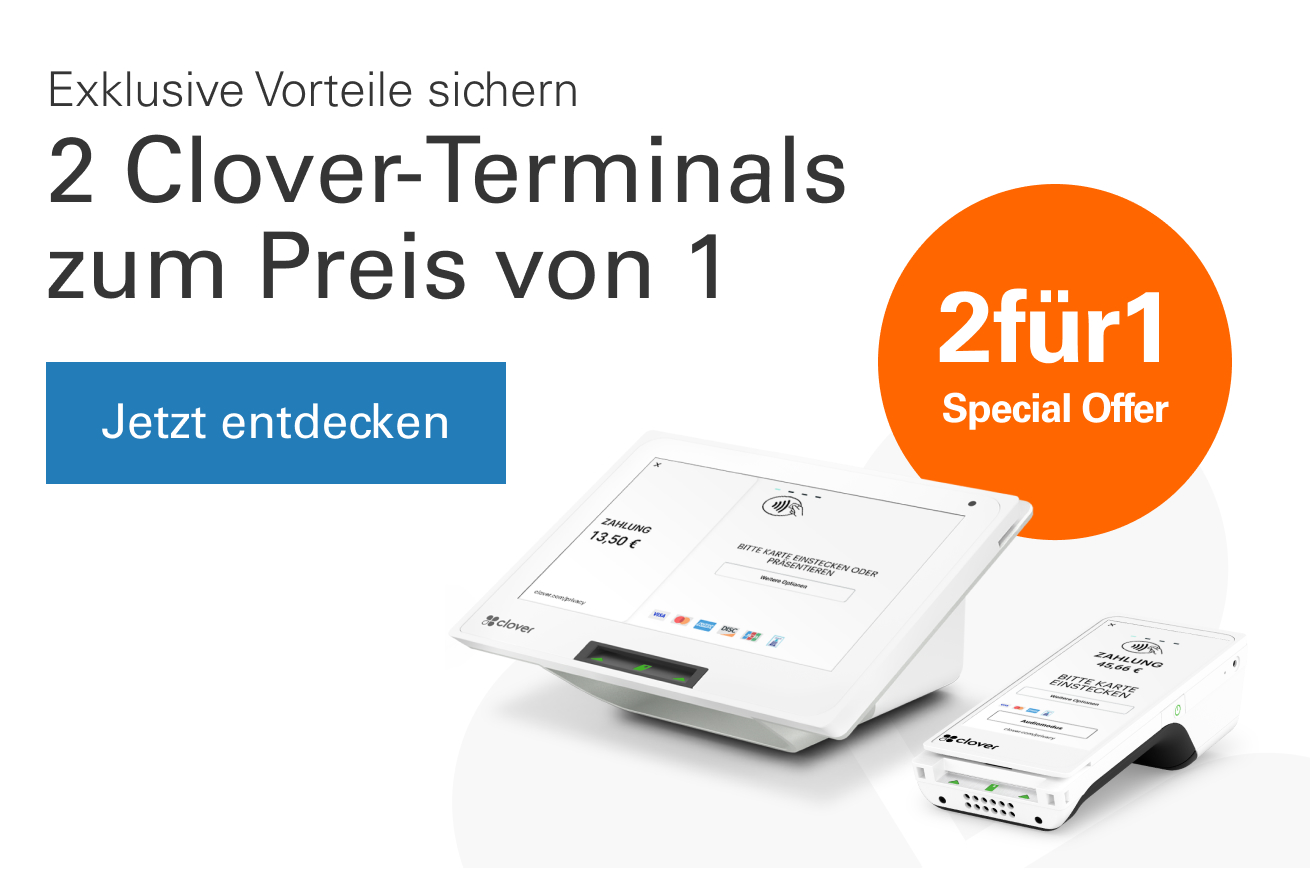 2 Clover Terminals zum Preis von einem